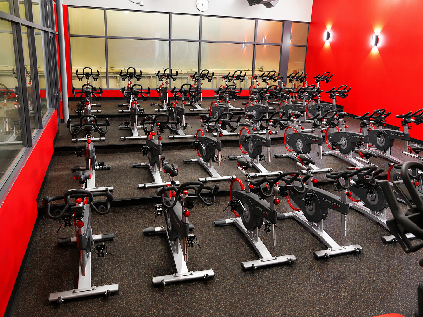 Clip in and ride. Our cycling studio is ready when you are.