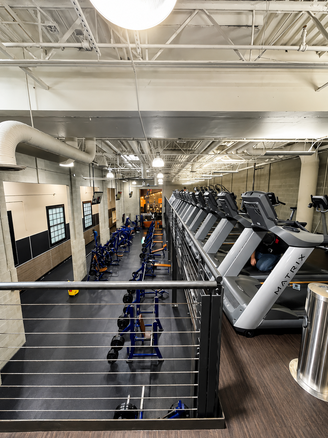 Two levels of space, one great workout.